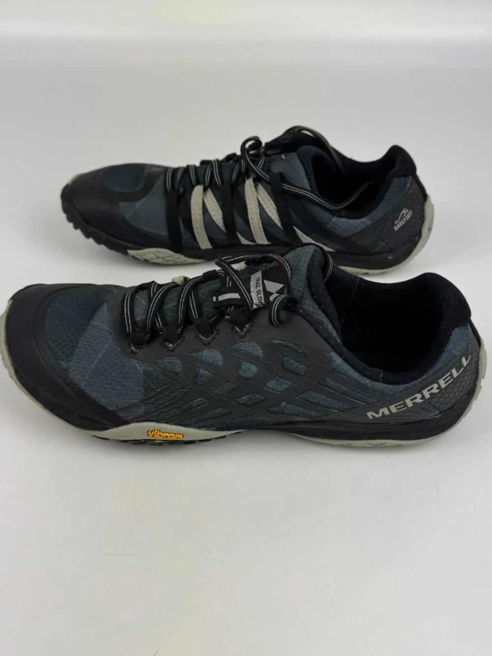 Merrell Womens Size 8 Trail Glove 4 Barefoot Running Shoes Black Blue